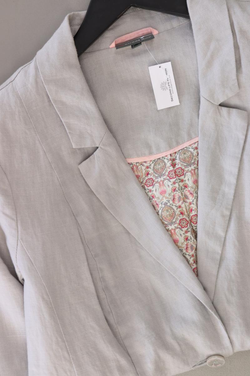 Street One Leinenblazer Gr. 38 grau