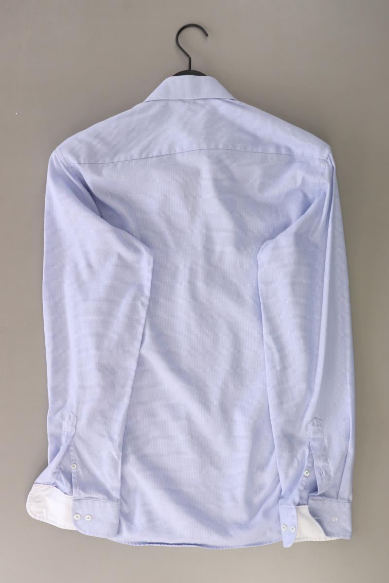 Eterna Langarmhemd für Herren Gr. Hemdgröße 40 blau aus Baumwolle