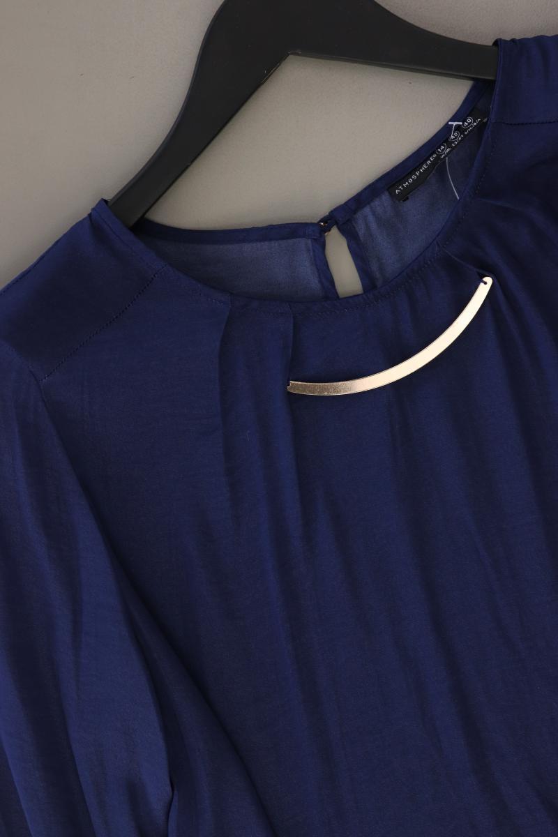 Atmosphere Bluse Gr. 40 Langarm blau aus Polyester