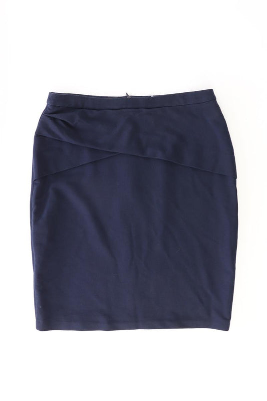 Esprit Bleistiftrock Gr. L blau aus Baumwolle