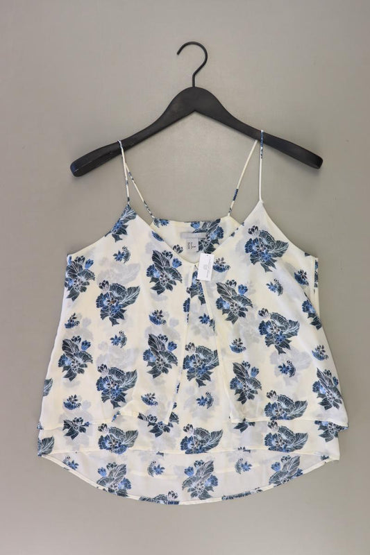H&M Bluse Gr. 38 mit Blumenmuster Träger creme aus Polyester