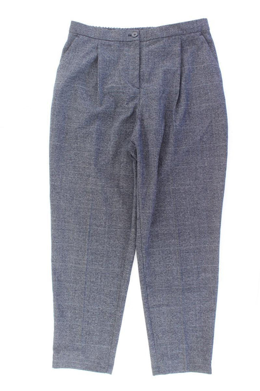 Monki Stoffhose Gr. 42 kariert blau aus Polyester