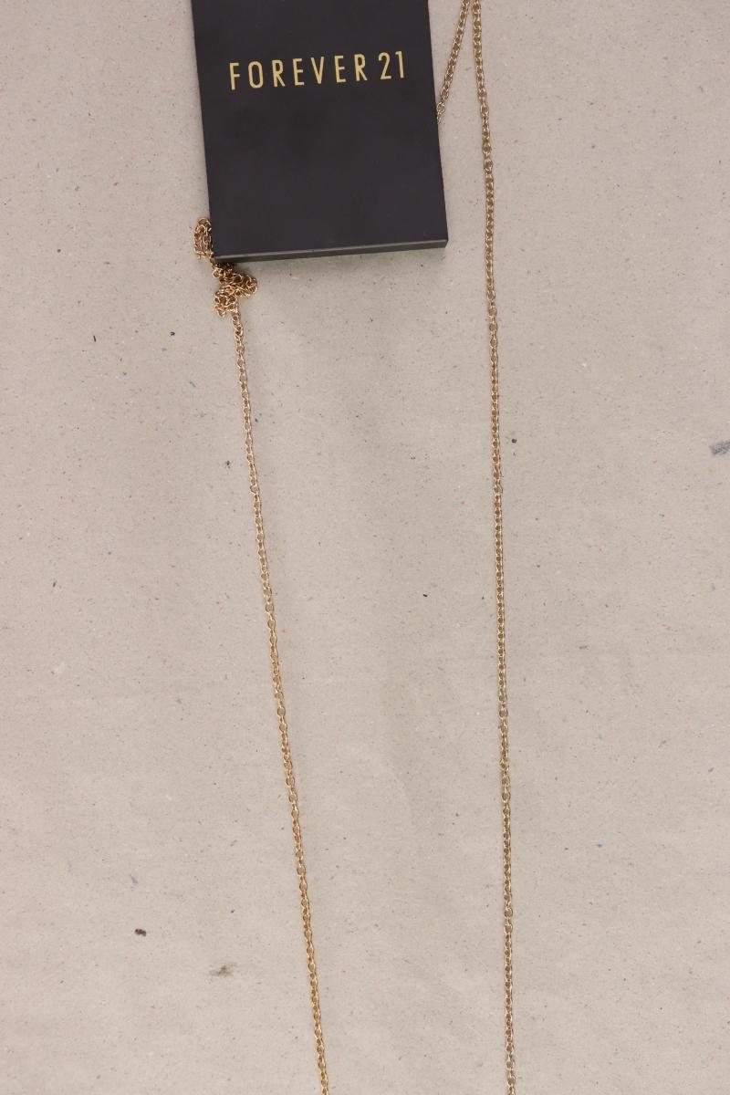 forever 21 Halskette mit Schleifenanhänger neu mit Etikett gold