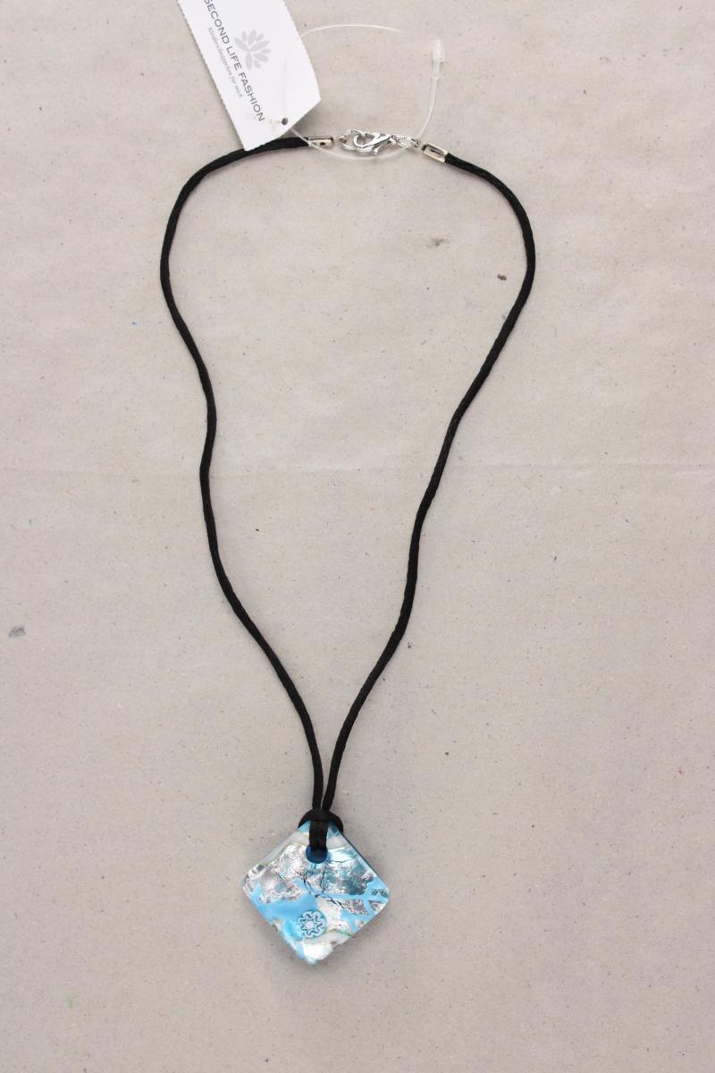 Halskette mit Muranoglas blau