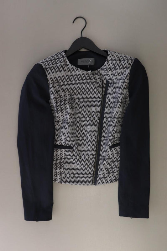 Sir Oliver Classic Blazer Gr. 36 geometrisches Muster blau aus Polyester