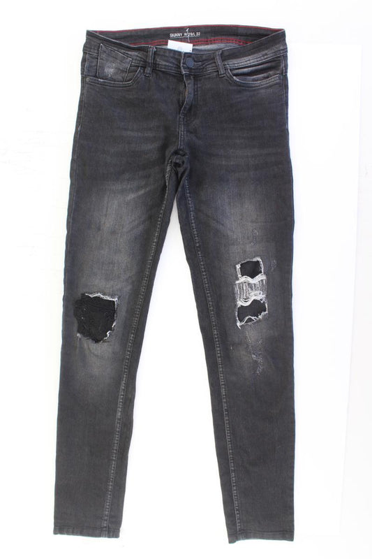 Skinny Jeans Gr. W29/L32 grau aus Baumwolle