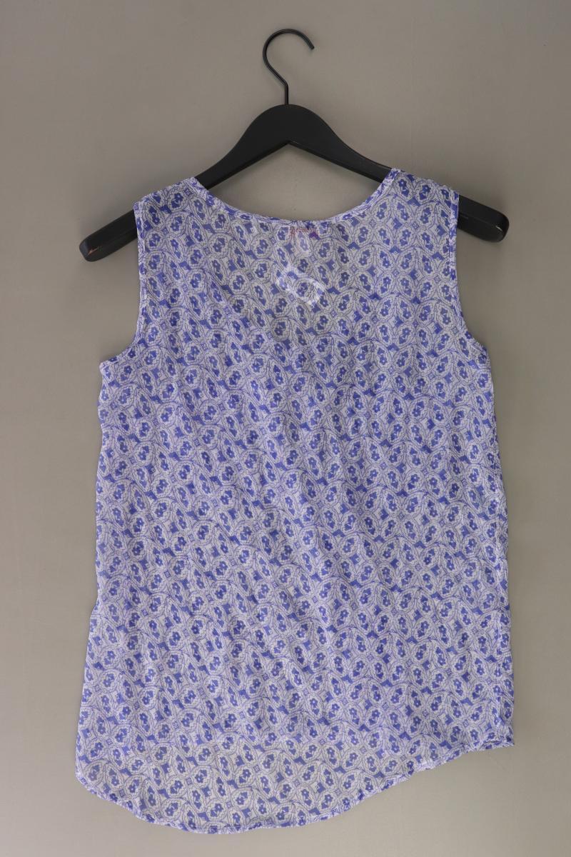Esprit Ärmellose Bluse Gr. 36 mit Blumenmuster blau