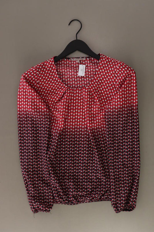 Anna Field Langarmbluse Gr. 34 geometrisches Muster rot aus Polyester