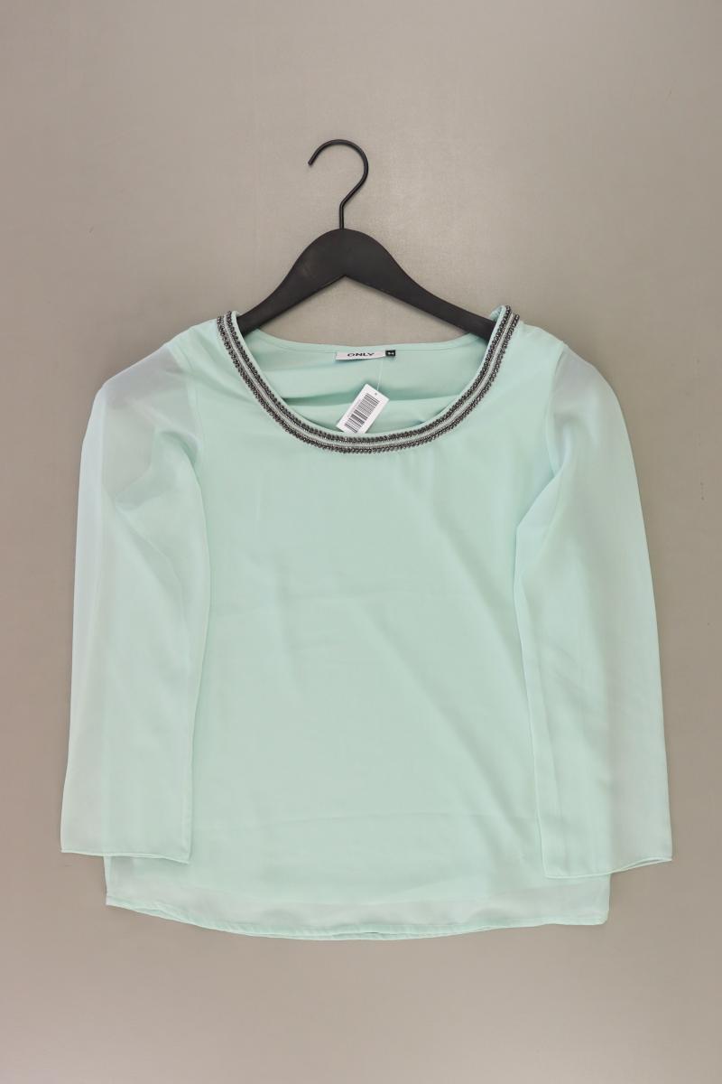 Only Bluse Gr. 34 3/4 Ärmel türkis aus Polyester