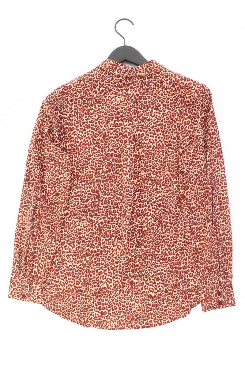 H&M Langarmbluse Gr. 40 mit Tierdruck mehrfarbig aus Polyester