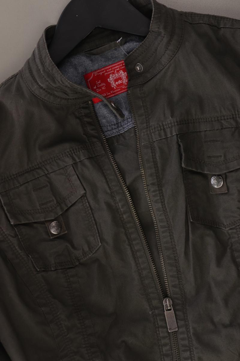 Edc by Esprit Übergangsjacke Größe S olivgrün aus Baumwolle
