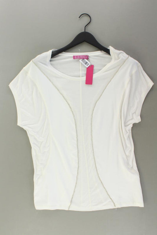 Sienna T-Shirt Gr. 40/42 Kurzarm creme aus Viskose