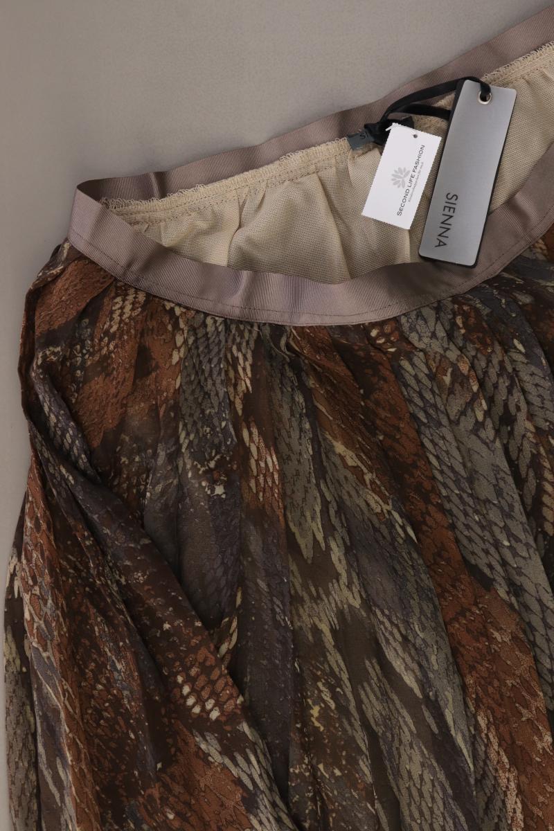 Sienna Impressionen Faltenrock Gr. 38 neu mit Etikett braun aus Polyester