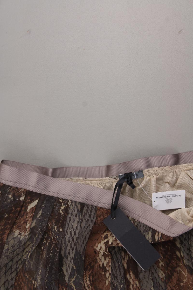Sienna Impressionen Faltenrock Gr. 38 neu mit Etikett braun aus Polyester