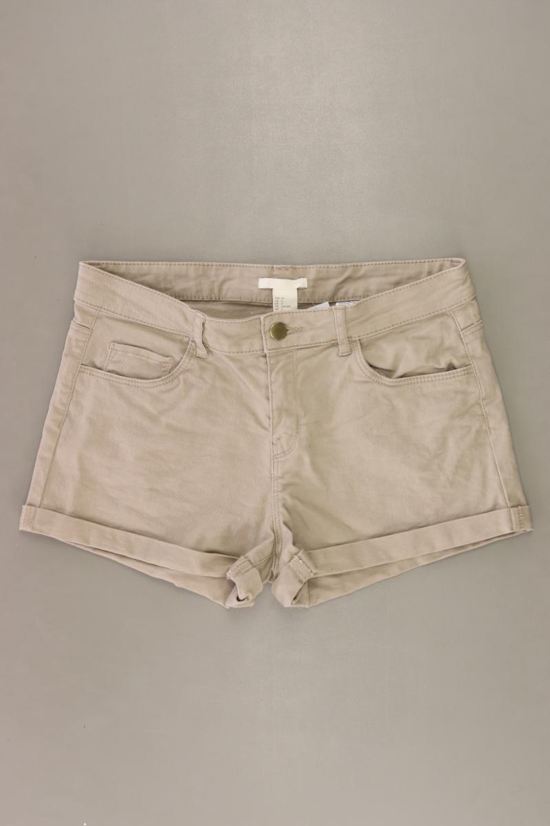 H&M Hotpants Gr. 36 creme aus Baumwolle