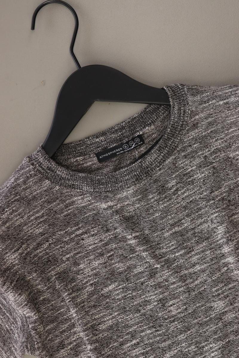 Atmosphere Strickkleid Gr. 32 neu mit Etikett Kurzarm grau aus Baumwolle
