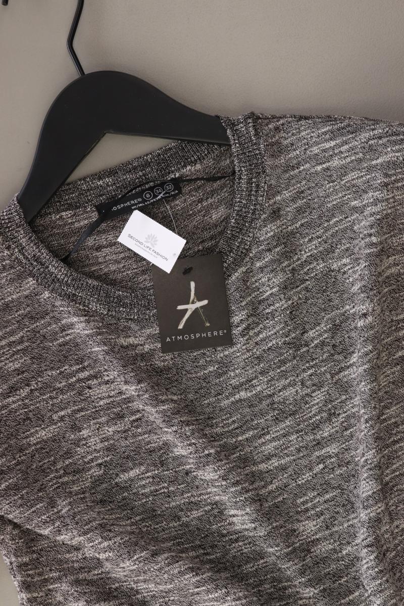 Atmosphere Strickkleid Gr. 32 neu mit Etikett Kurzarm grau aus Baumwolle