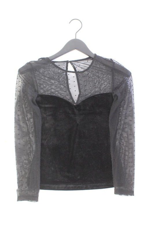 H&M Longsleeve-Shirt Gr. 36 Langarm schwarz aus Polyester