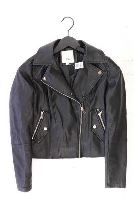 River Island Kunstlederjacke Gr. 34 schwarz aus Polyurethan