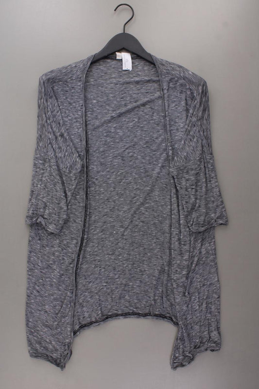 QS by s.Oliver Strickjacke Gr. M 3/4 Ärmel grau aus Viskose