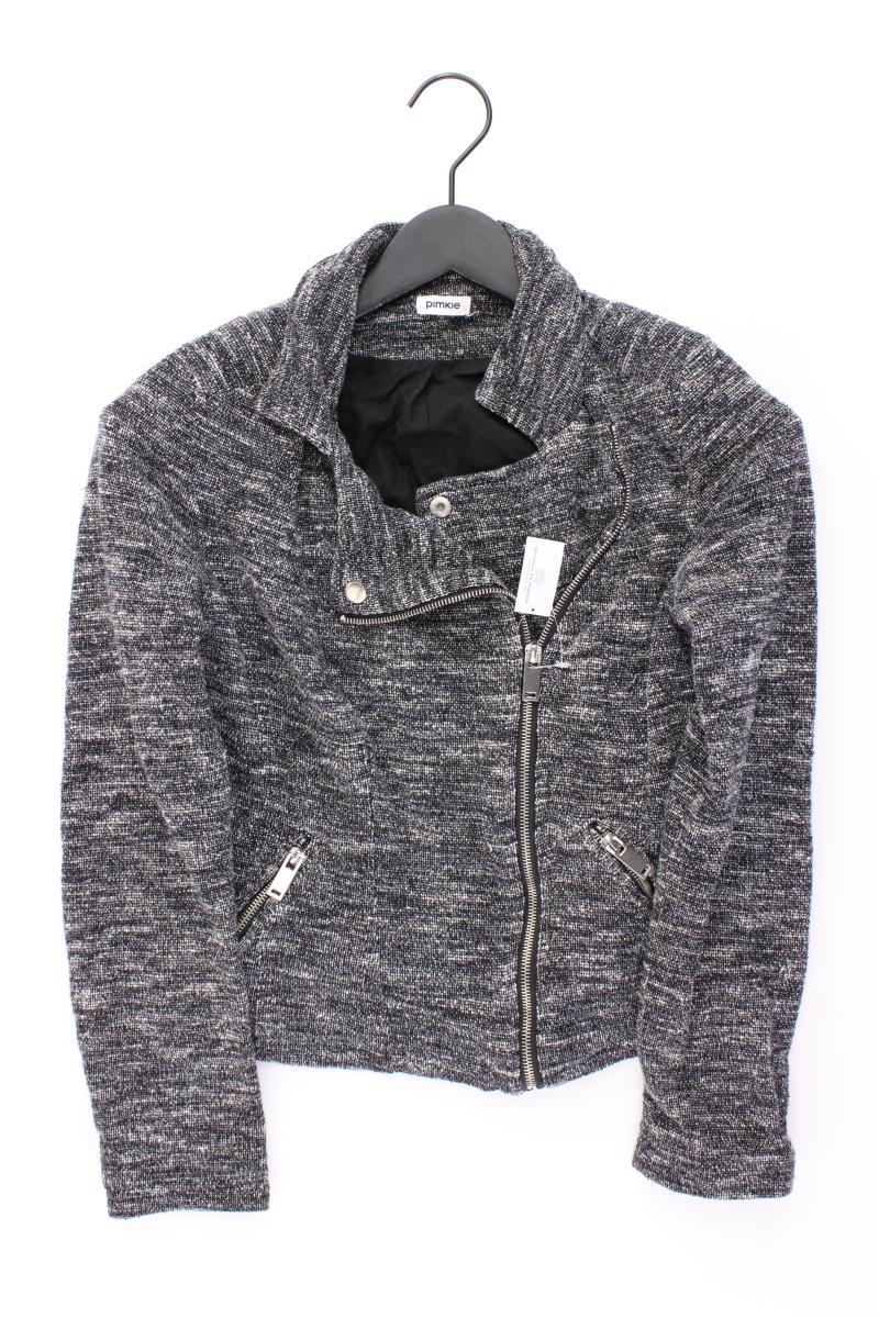 Pimkie Bouclé Jacke Gr. 36 grau aus Viskose