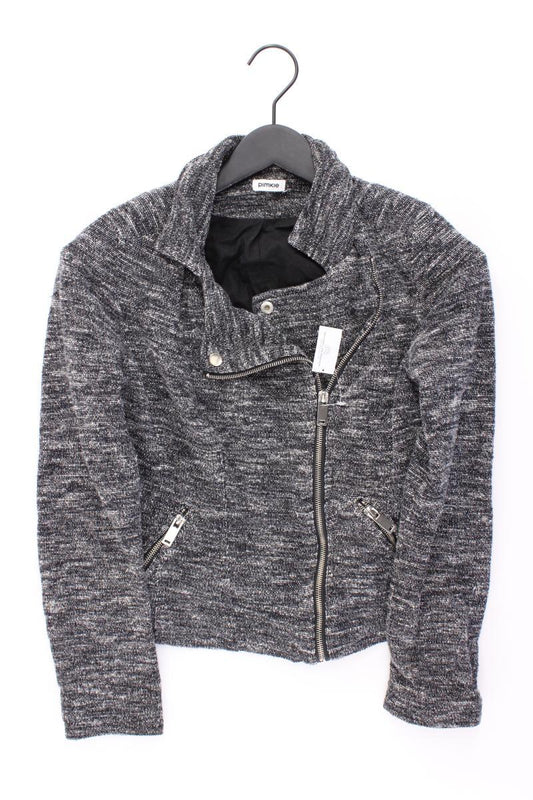 Pimkie Bouclé Jacke Gr. 36 grau aus Viskose