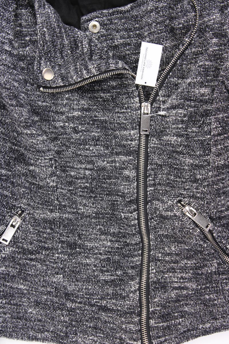 Pimkie Bouclé Jacke Gr. 36 grau aus Viskose