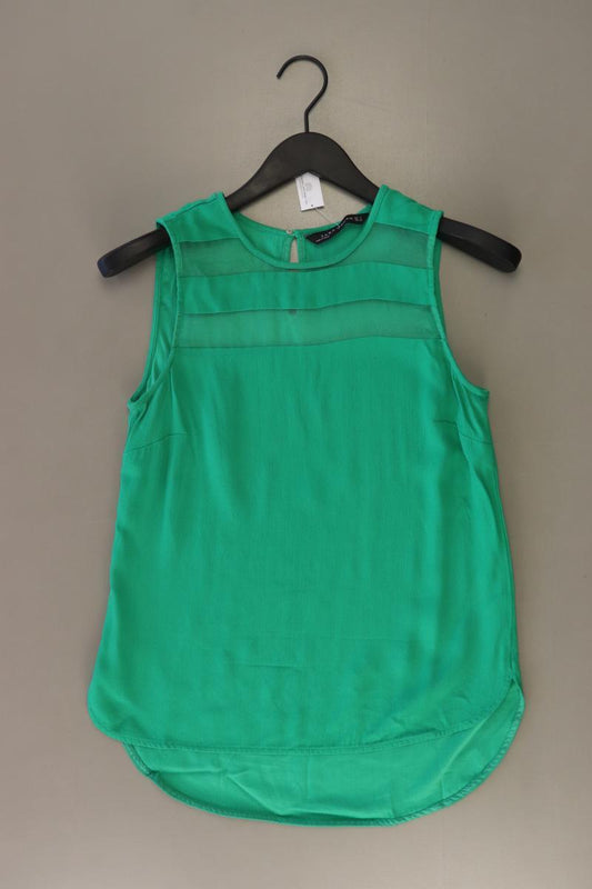 Zara Ärmellose Bluse Gr. S grün