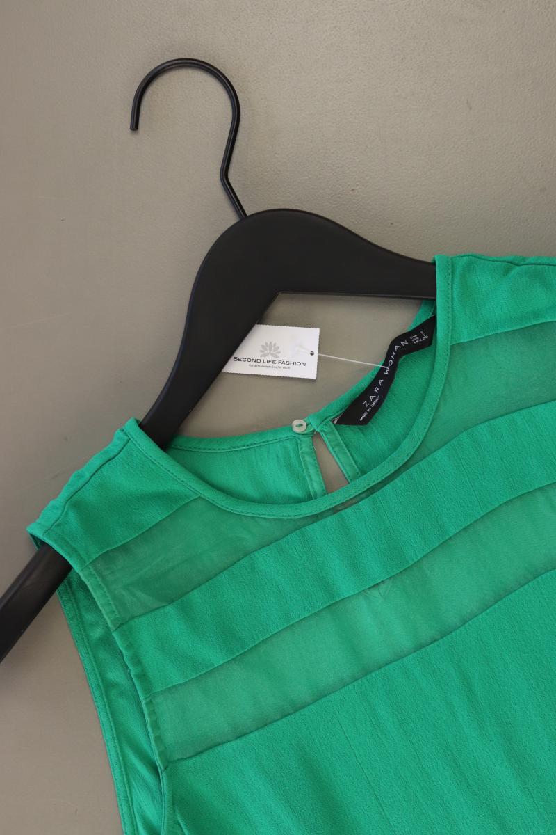 Zara Ärmellose Bluse Gr. S grün