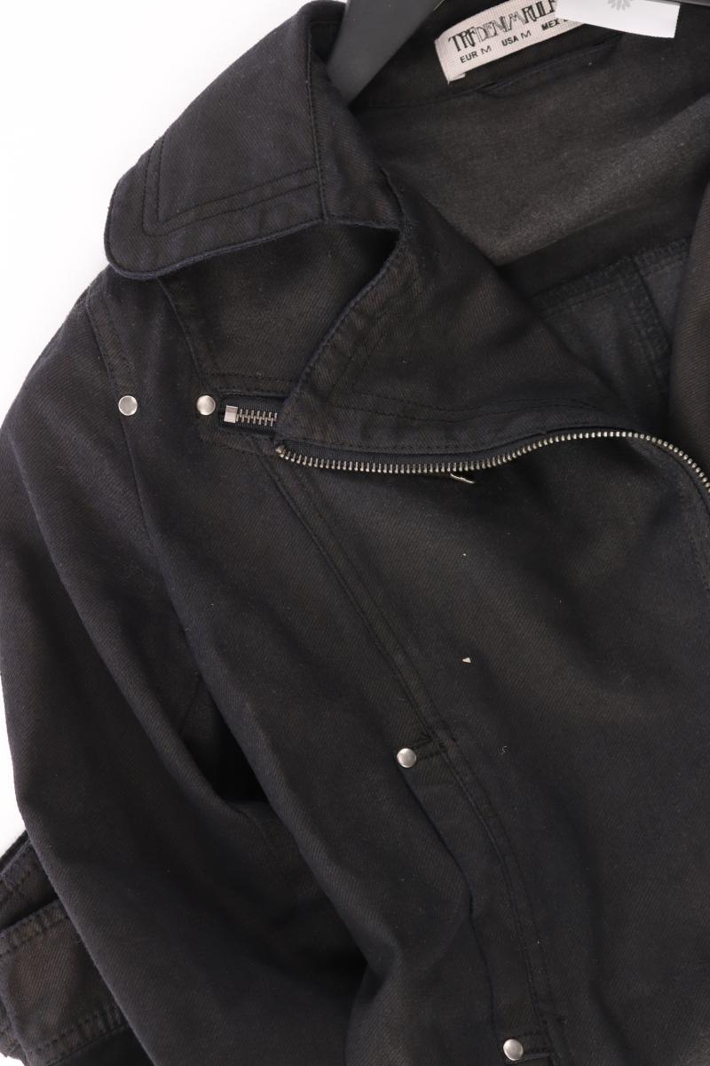 TRF Zara Übergangsjacke Gr. M mit Gürtel grau aus Polyester