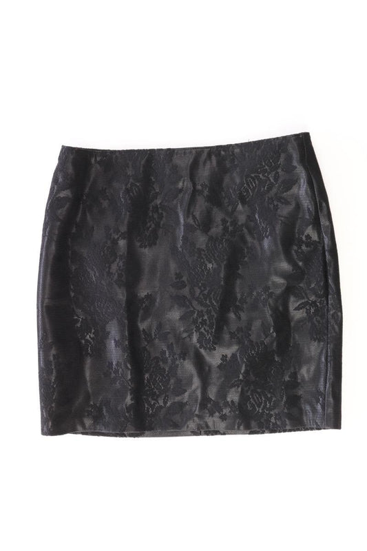Amisu Rock Gr. 36 mit Blumenmuster schwarz aus Polyester