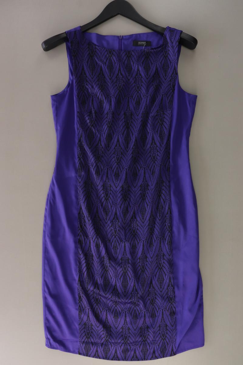 Esprit Collection Satin Kleid Gr. 38 Ärmellos lila aus Polyester