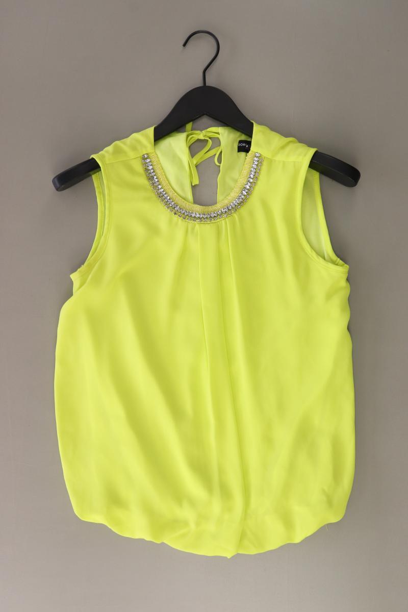 Dorothy Perkins Bluse Neon farben Gr. 36 Ärmellos gelb aus Polyester