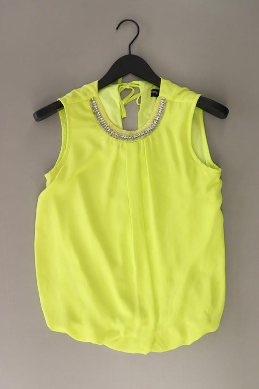 Dorothy Perkins Bluse Neon farben Gr. 36 Ärmellos gelb aus Polyester