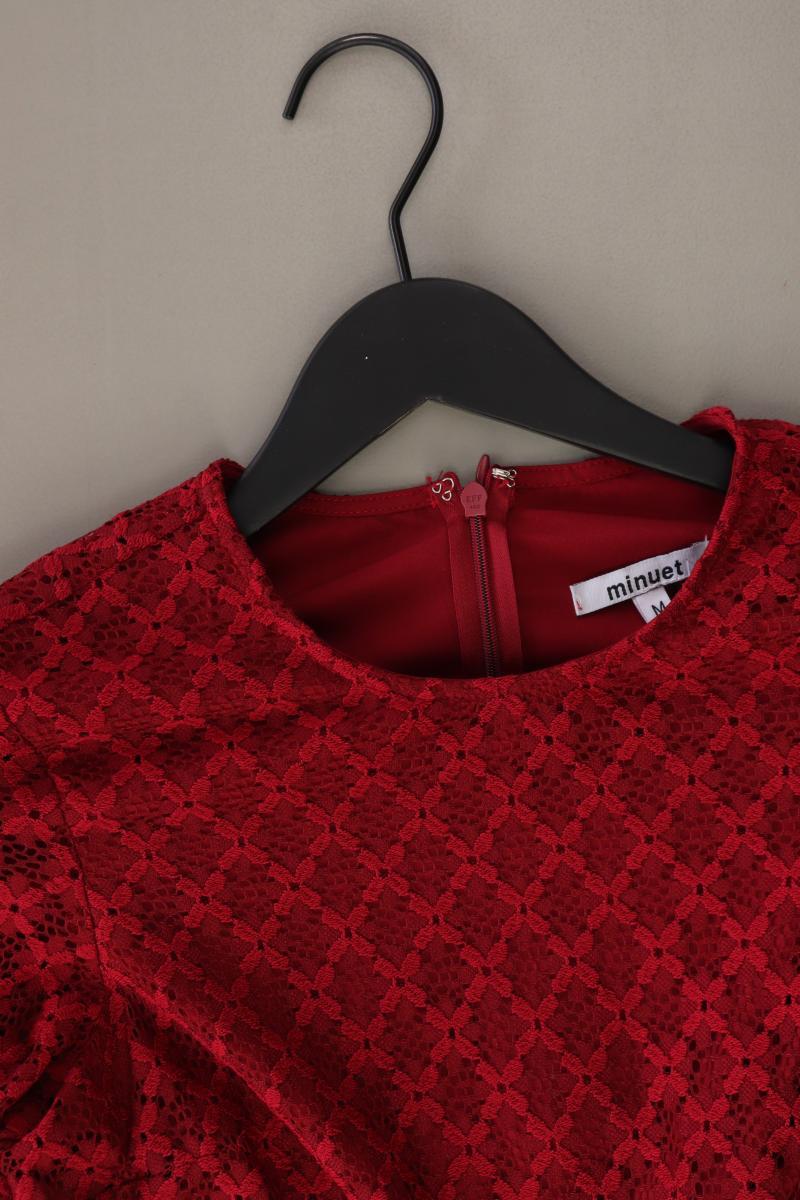 Minuet Spitzenkleid Gr. M Langarm rot aus Polyester