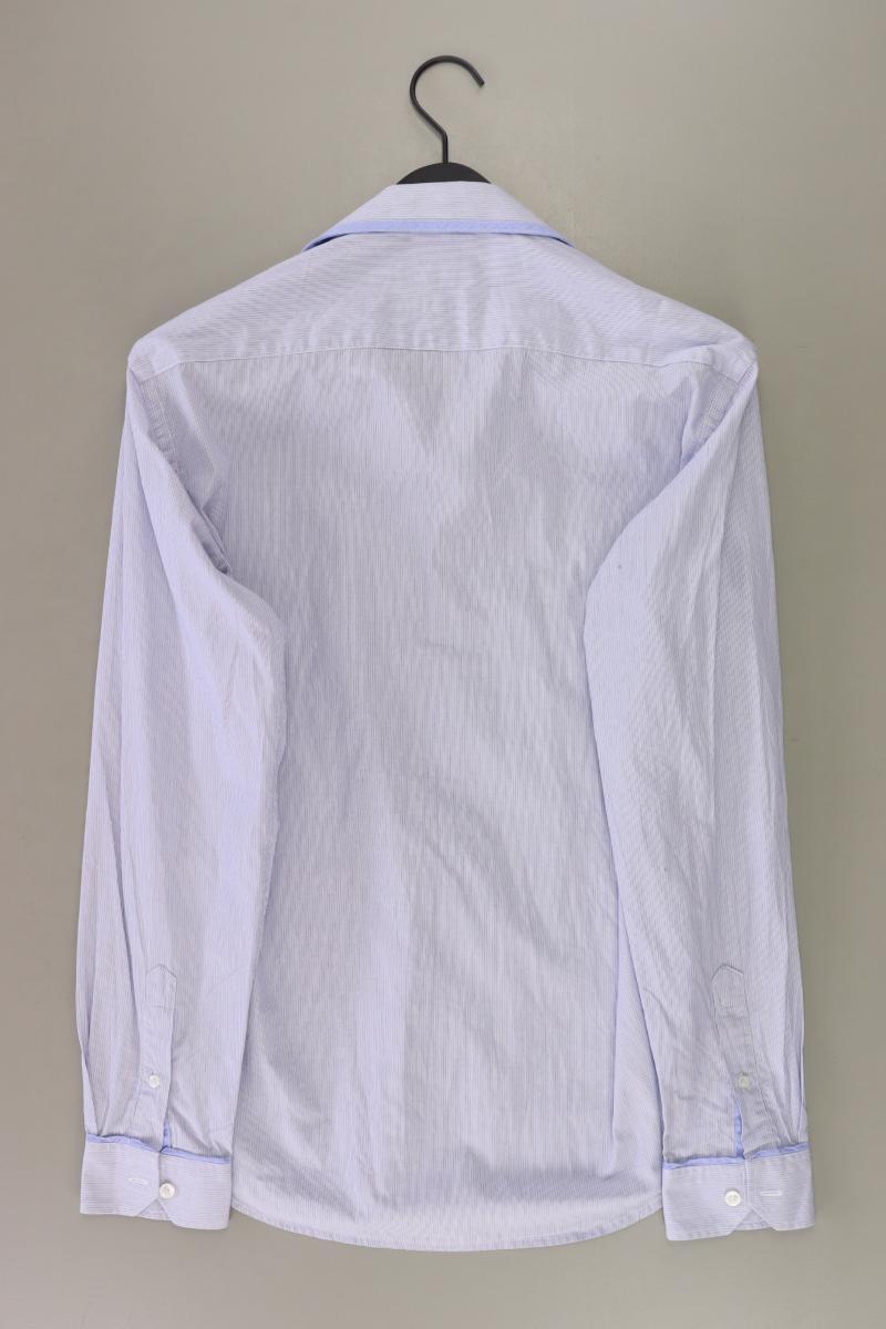next Langarmhemd für Herren Gr. Hemdgröße 39 gestreift blau aus Baumwolle