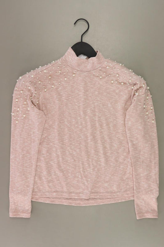 H&M Longsleeve-Shirt Gr. S Langarm rosa aus Polyester