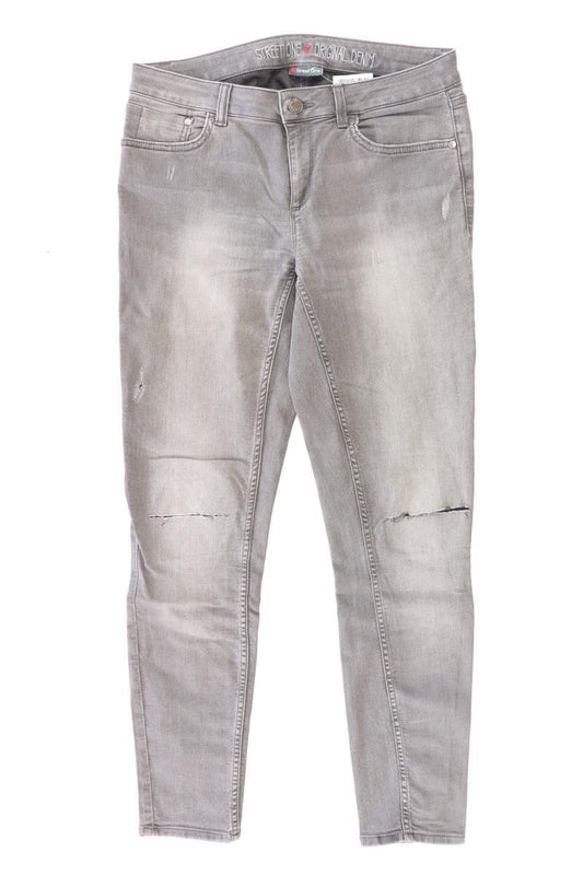 Street One Straight Jeans Gr. W29 grau aus Baumwolle