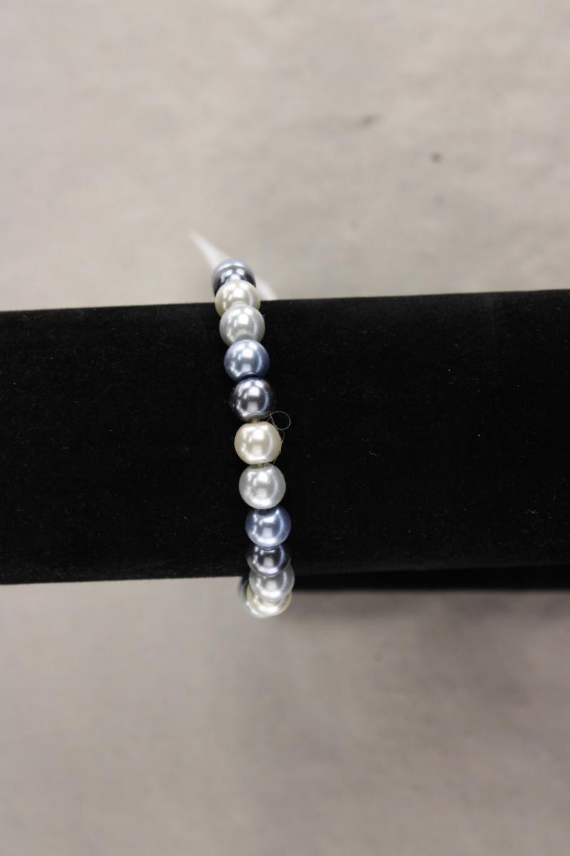 Perlenarmband blau