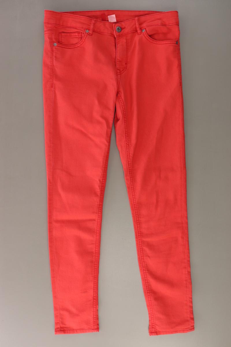 Divided H&M Jeans Korallrot Gr. 42 aus Baumwolle