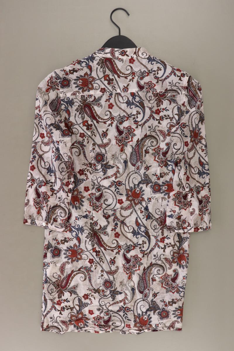 Zero Classic Bluse Gr. 36 mit Paisleymuster 3/4 Ärmel rot aus Viskose