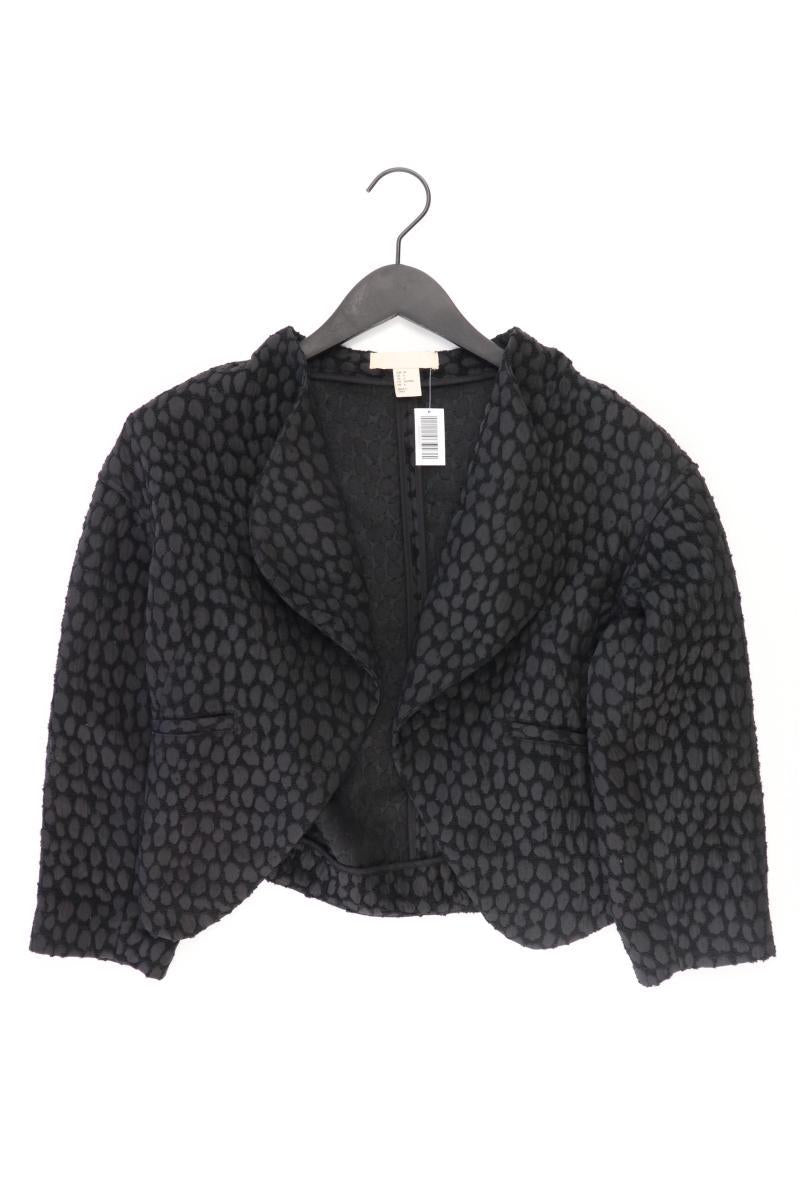 H&M Cardigan Gr. 36 3/4 Ärmel schwarz aus Polyester