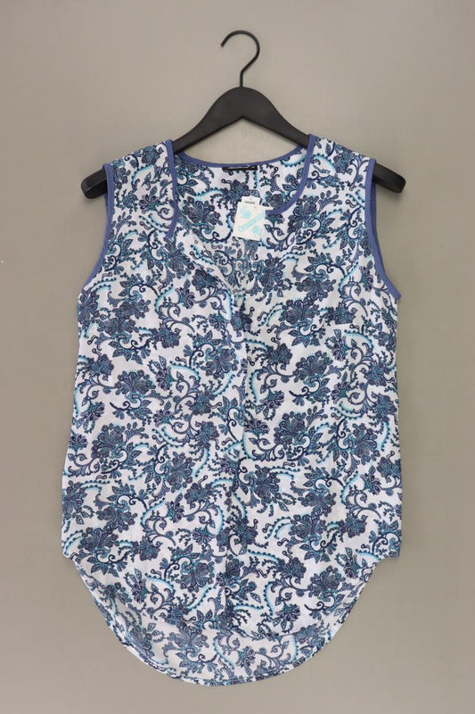 Ärmellose Bluse Gr. 38 mit Paisleymuster neu mit Etikett blau aus Polyester