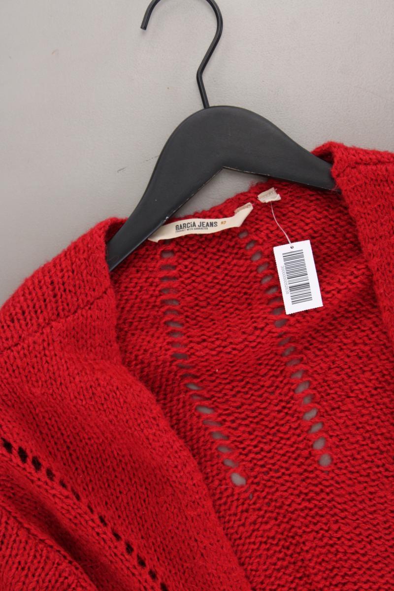 Garcia Jeans Strickjacke Gr. XS Langarm rot