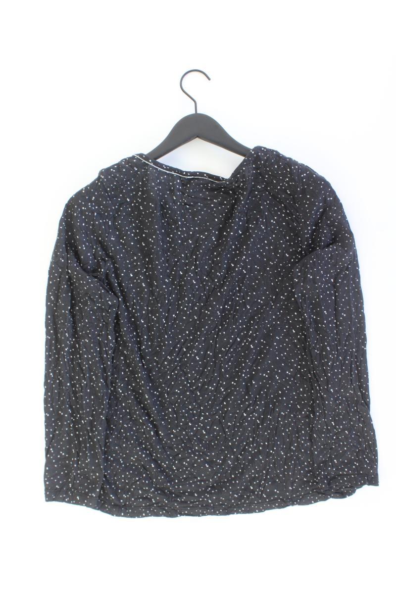 Street One Longsleeve-Shirt Gr. 40 gepunktet Langarm schwarz aus Polyester
