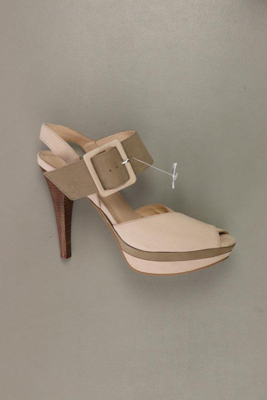 ALISA High Heels Gr. 37 creme aus Leder