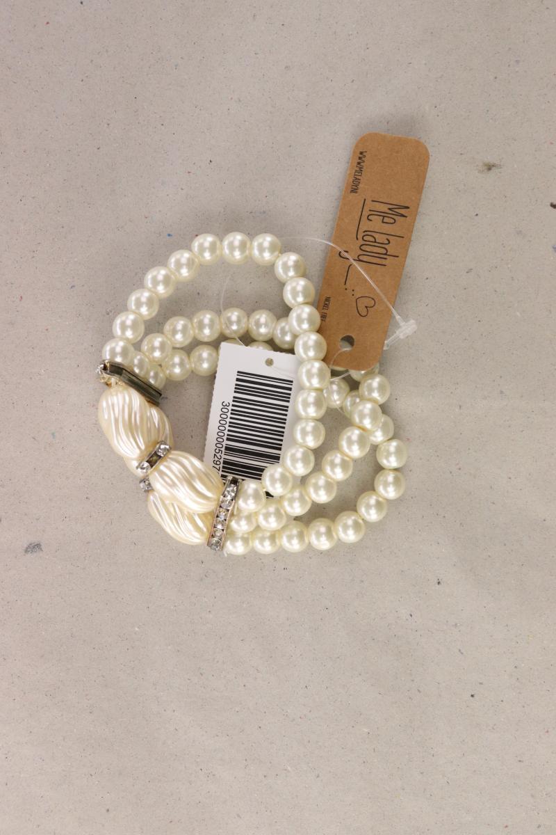 MeLady Perlenarmband neu mit Etikett creme
