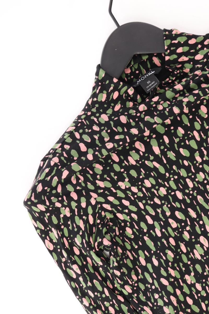 Monki Longsleeve-Shirt Gr. XS Langarm mehrfarbig aus Baumwolle