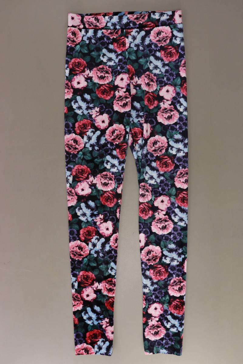 Leggings Gr. XS mit Blumenmuster mehrfarbig