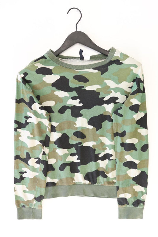 H&M Langarmpullover Gr. XS camouflage olivgrün aus Baumwolle